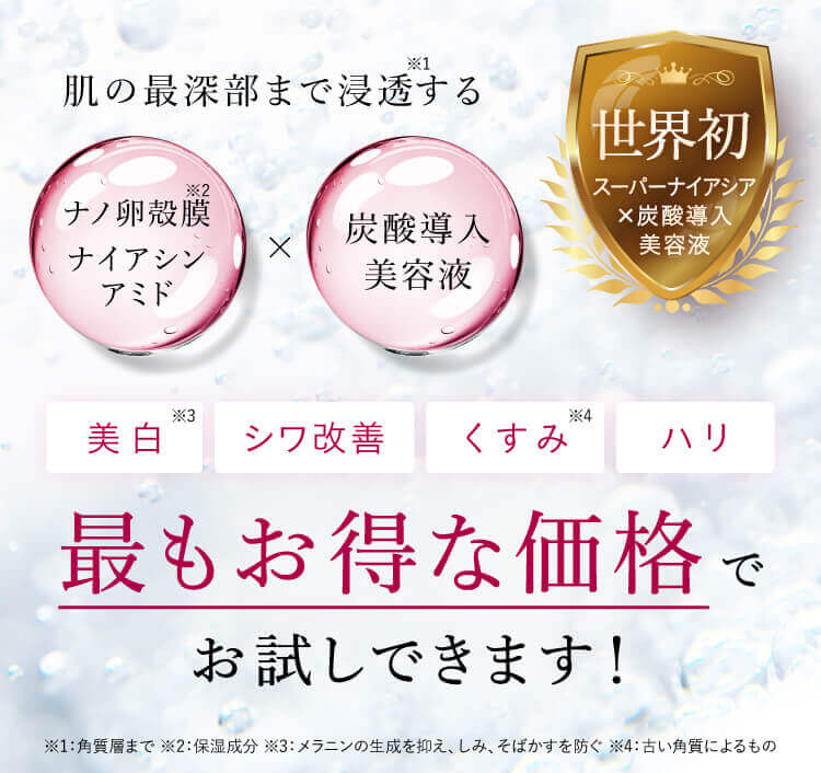 最もお得な価格でお試しできます！